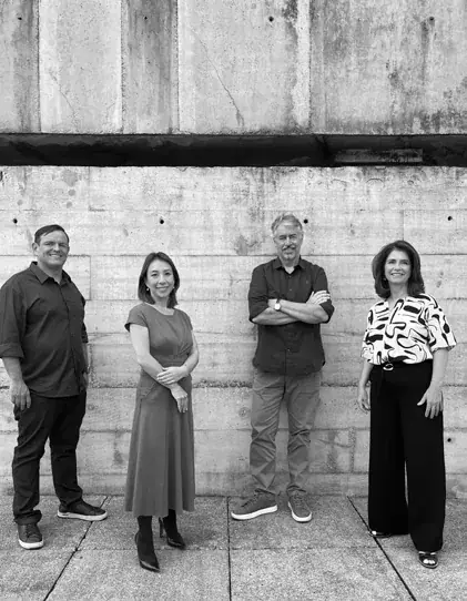 Sócios titulares da LE Arquitetos, autores do projeto arquitetônico do Panorama Skyline Ibirapuera