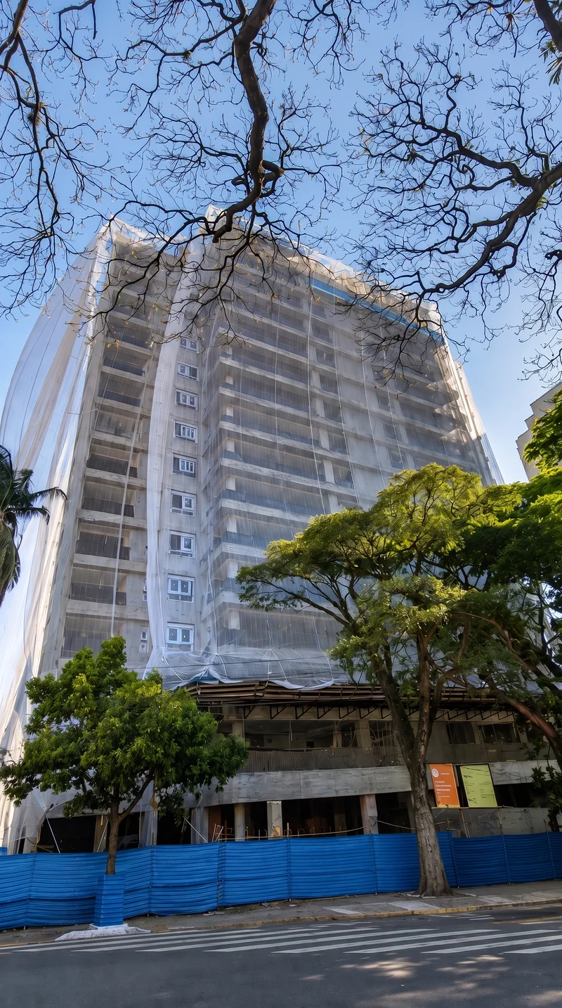 Obra do Panorama Skyline Ibirapuera em Moema em setembro de 2026