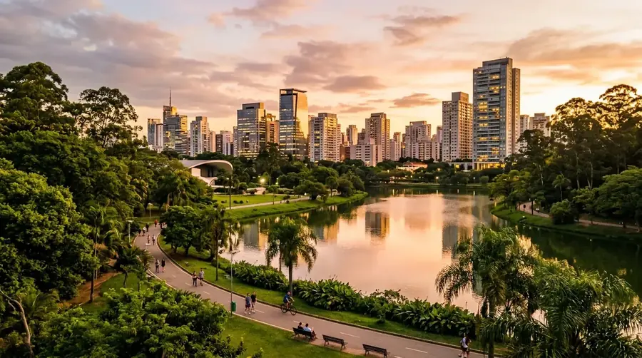 Parque do Ibirapuera próximo ao Panorama Skyline